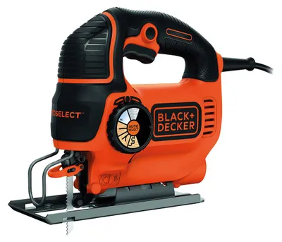 Productafbeelding van Black & Decker KS801SE-QS, Bovenhandgreep, Zwart, Oranje, 45°, Laminaat, Kunststof, Hout, 8 cm, 1,9 cm