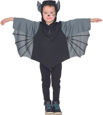 Produktbild von PxP 12307- Fledermaus Kinder Kostüm - Karneval - Halloween - CAPE - Größe 104