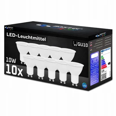 Obrázek produktu pro MasterLED LED žárovky GU10 Vita 10 W, 1000 lm, 6500 K, studená bílá, sada 10 ks