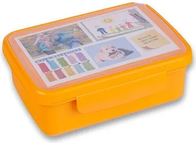 Obrázek produktu pro Svačinový box Zdravá sváča oranžový