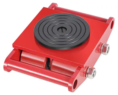 Image de Chariot de transport, charge maximale de 6 tonnes, rotation à 360°, couleur rouge