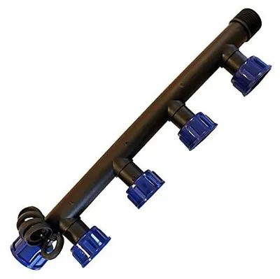 Verteiler 2,5 cm (1 Zoll), 4 Ausgänge, drehbare Innengewinde