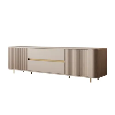 Produktbild von TV-Schrank MIRAGE GOLD 180 cm, mit Rillenfräsungen