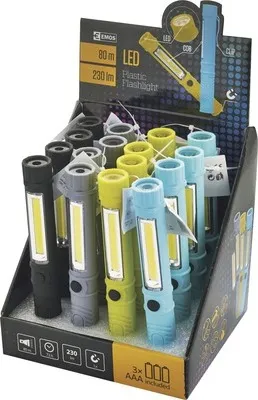 Produktbild von LED-Taschenlampe 3W COB LED + 1xLED 3xAAA, 16 Stück