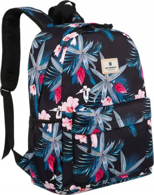 Produktbild von Peterson | Großer, geräumiger Damenrucksack, mit Platz, für einen Laptop, Schwarz, Bunt, 30x41 cm
