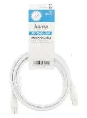 Produktbild von Antennenkabel HAMA 205030, Koaxialstecker - Koaxialbuchse, 5 m, 75dB, Geschirmt, Weiß