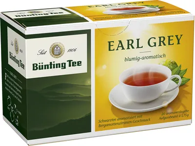 Immagine prodotto di Bünting Tea Earl Grey tè nero aromatico fiorito 20 bustine di tè