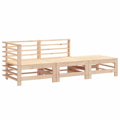 Produktbild von vidaXL 3-tlg. Garten-Lounge-Set Massivholz Kiefer