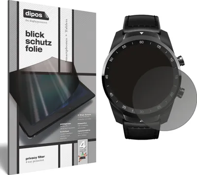 Produktbild von Blickschutzfolie für TicWatch Pro S matt Schutzfolie Folie Display Schutz dipos