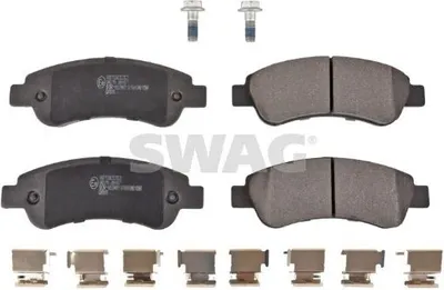 Produktbild von SWAG Bremsbeläge Satz Hinten Bremsklötze für FIAT Ducato Kastenwagen (250, 290) 62 91 6814