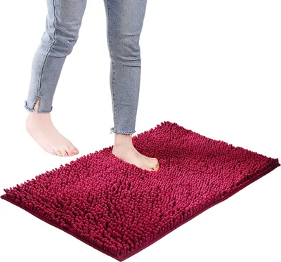 Produktbild von 2 kusy protišmykovej kúpeľňovej rohože 40x60 cm - WC rohožka do vane nadýchaná podlahová rohož alebo rohož do sprchy, vane a WC