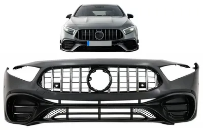 Imagen del producto de Parachoques delantero para Mercedes Clase A W177, modelo hatchback (coupé) o berlina, años 2018-2022, con diseño A45.