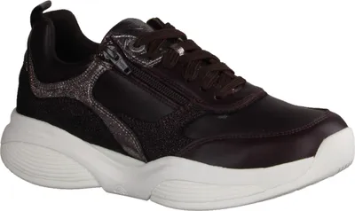 Produktbild von Xsensible SWX19 Damen Halbschuhe, Sneaker, Leder, Burgund, Stretchleder, HX-Weit - Damenschuhe Bequeme Schnürschuhe, Rot, leder (stretch)