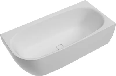 Produktbild von Hoesch Eck-Badewanne iSENSI Monolith 170x75cm, re, 1- Üb.- + Abl, chrom, weiß