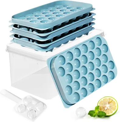 Produktbild von DclobTop Eiswürfelform 96 Mulden rund Blau