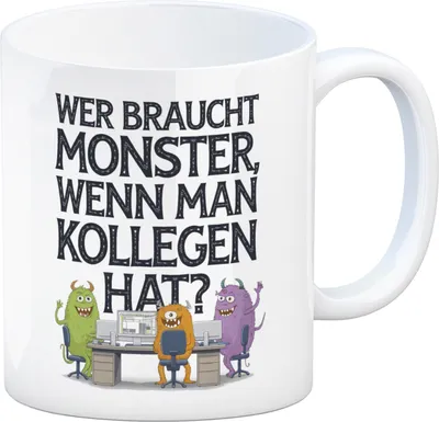 Produktbild von Keine Monster, aber Kollegen Kaffeebecher Monster als Kollege