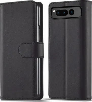 Produktbild von Conie Klapp Tasche für Google Pixel FOLD Kartenfach Rundumschutz Hülle in Schwarz