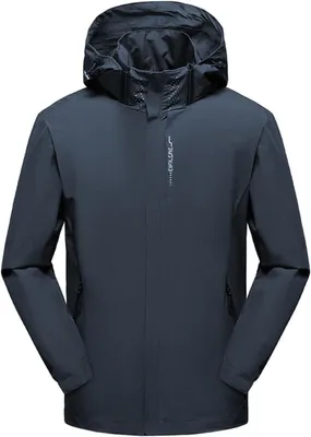Produktbild von Herren Regenjacke wasserdicht, winddicht, mit Kapuze, für Outdoor