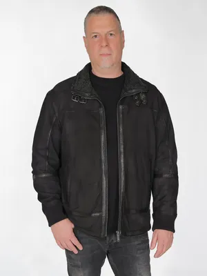 Produktbild von JCC Lederjacke 3102244 Herren schwarz 58