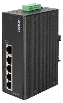Produktbild von PLANET 5-Port Industrial Ethernet Switch w/ 4 PoE (-4075