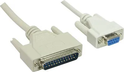 Produktbild von Serielles Druckerkabel , 1,8m, 9pol Buchse an 25pol Stecker, 1,8m, Good Connections®