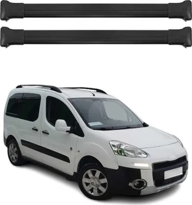 Image de Barres de toit transversales pour Peugeot Partner Tepee 2008-2018 ABE