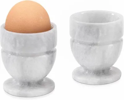 Image de Marbre Coquetiers - Fait main - 2 pièces - Blanc - Marbre
