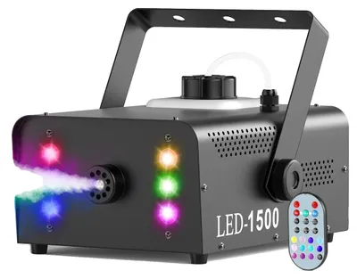 Obrázek produktu pro Kouřová mašina, dálkové ovládání, RGB světla, černá, zástrčka EU