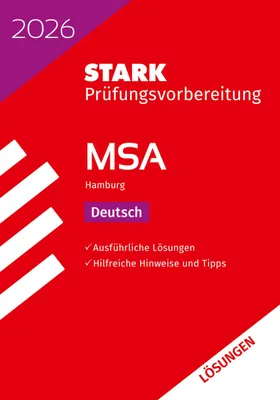 Produktbild von STARK Lösungen zu Deutsch - MSA 2026 Hamburg - Prüfungsvorbereitung