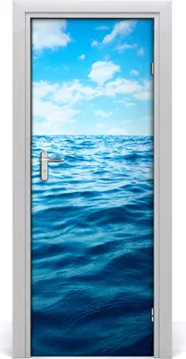 Produktbild von Tulup Türaufkleber 75x205 cm Dekorative Aufkleber Selbstklebend Wasserdichte Tapete Abnehmbar Schlafzimmer Wohnzimmer Wohnkultur - Meerwasser