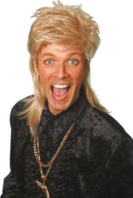 Zdjęcie produktu dla Klausi Mantafahrer Peruka blond z fryzurą mullet