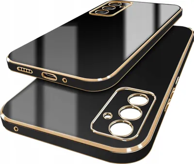 Productafbeelding van Hoesje voor Samsung Galaxy M35 5G, kleur: GOUD, met beschermend glas 9H