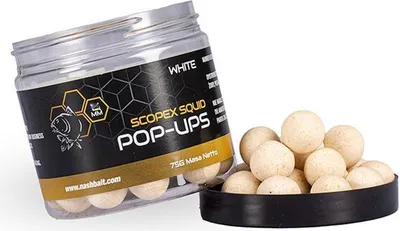 Obrázok produktu pre Nash Bait Scopex Chobotnica Pop Ups 75 g biela 12 mm