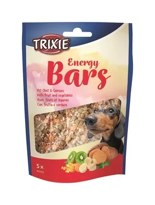 Imagen del producto de Barritas energéticas Trixie con frutas y verduras, 5 unidades de 20 g cada una