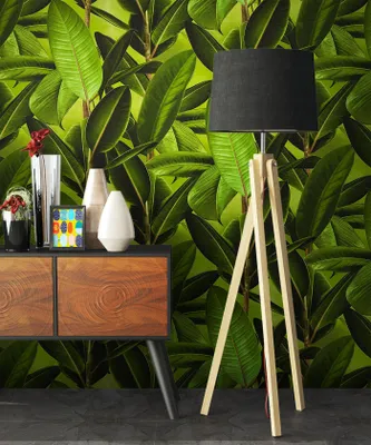 Produktbild von NEWROOM Tapete Grün Vliestapete Blumen - Floral Braun Blätter Modern