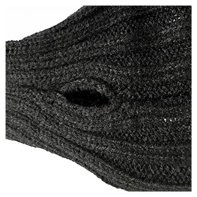 Produktbild von Fingerlose Strickhandschuhe für Damen und Mädchen, weich und dehnbar, lange Handschuhe, Schwarz, 38