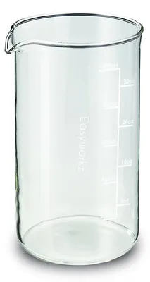 Ersatz-Glaskanne für French Press, 1000 ml, Borosilikatglas