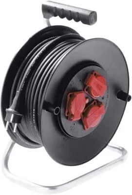 Produktbild von BACHMANN Schutzkontakt-Aufrollkabeltrommel 3fach 230VAC, IP44, 40 m
