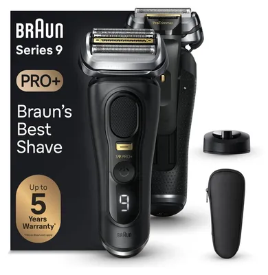 Zdjęcie produktu dla Braun Series 9 Pro+ 9510s Wet & Dry, Golarka foliowa, Czarny, Bateria, Litowo-jonowa (Li-Ion), 60 min, Pudełko