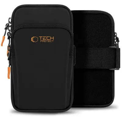 Produktbild von Tech-Protect M7 Universal Sport Armband - Schwarz und Orange