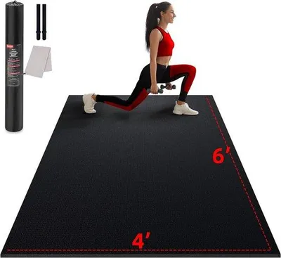 Produktbild von Famanu Yogamat XXL, rutschfest, 183 x 122 cm, 7 mm dick, ideal für Fitness und Yoga