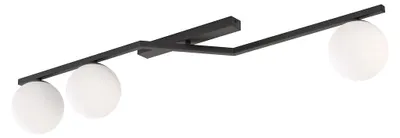 Zdjęcie produktu dla Lampa wisząca NATON czarno-biała 3xE14x15W metal wym:20x100x32cm IP20 Emibig