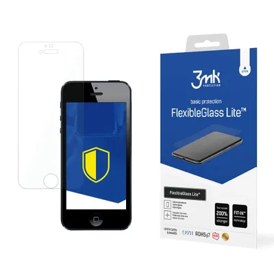 Produktbild von 3mk Display Hybridglas FlexibleGlass Lite für Apple iPhone 5/5S/SE 0,16mm 6H