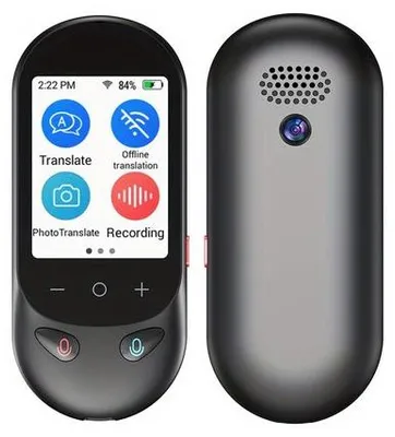 Image de Appareil de traduction linguistique – 138 langues – Traduction hors ligne et en ligne – Traducteur de mots et d'images en temps réel – Pour les voyages et les affaires – Modèle compact
