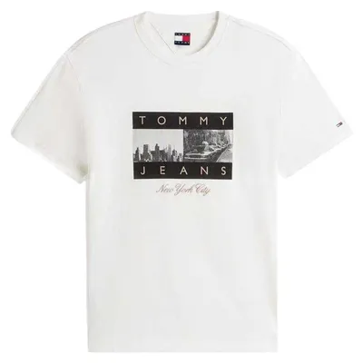 Produktbild von Tommy Jeans - T-Shirt für Herren/Damen Uni, Baumwolle, Regulär GT21523 (XXL) (Ecru)