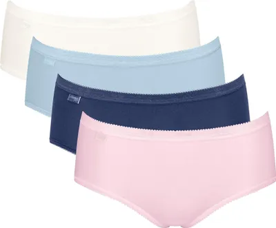 Produktbild von sloggi Damen Midislip 4-Pack Basic+ Midi - MULTIPLE COLOURS 19 - Größe 44