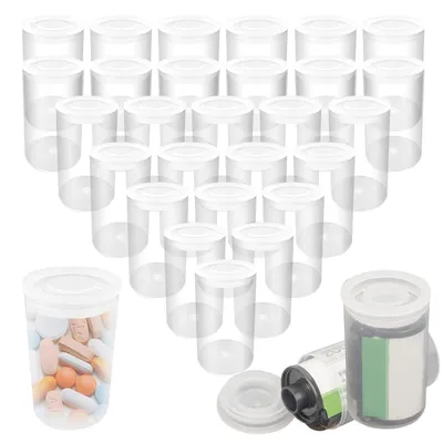 Image de 36 boîtes de rangement avec couvercle, récipients en plastique pour petits objets