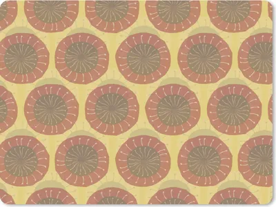 Produktbild von MuchoWow® Mauspad Mousepad Sonnenblumen - Muster - Südamerika 23x19 cm - Mousepads - Maus Mat - Pad - Mausunterlage - Schreibtischunterlage - Mauspad