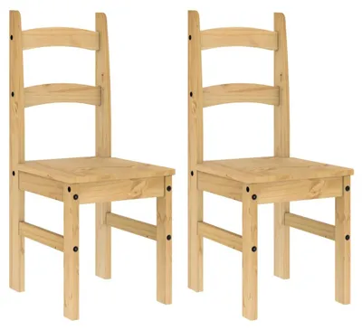 Immagine prodotto di vidaXL Sedie da pranzo 2 pezzi 40x46x99 cm in legno di pino massiccio