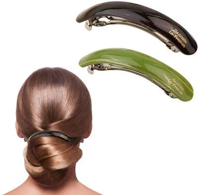 Produktbild von Haarklammern 2 Stück Retro Haarclips groß klassisch automatisch für feines und mitteldickes Haar